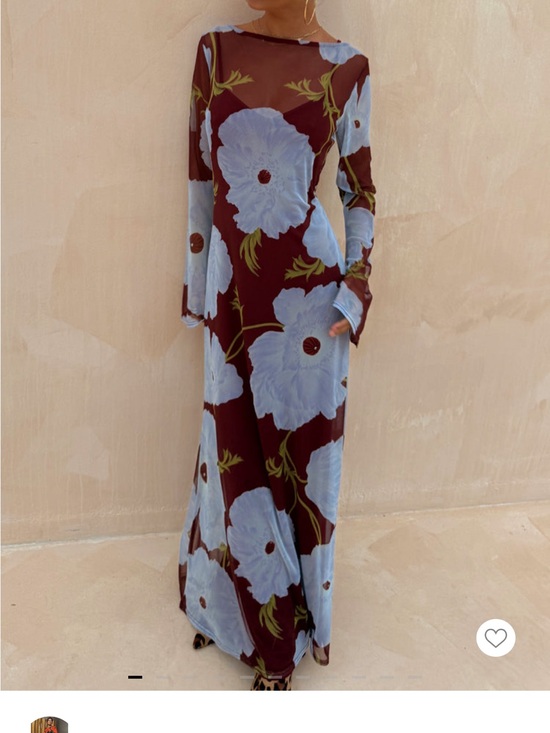 Never Fully Dressed Dresses & Skirts - Never Fully Dressed Burgundy and Blue Poppy Aria Dress